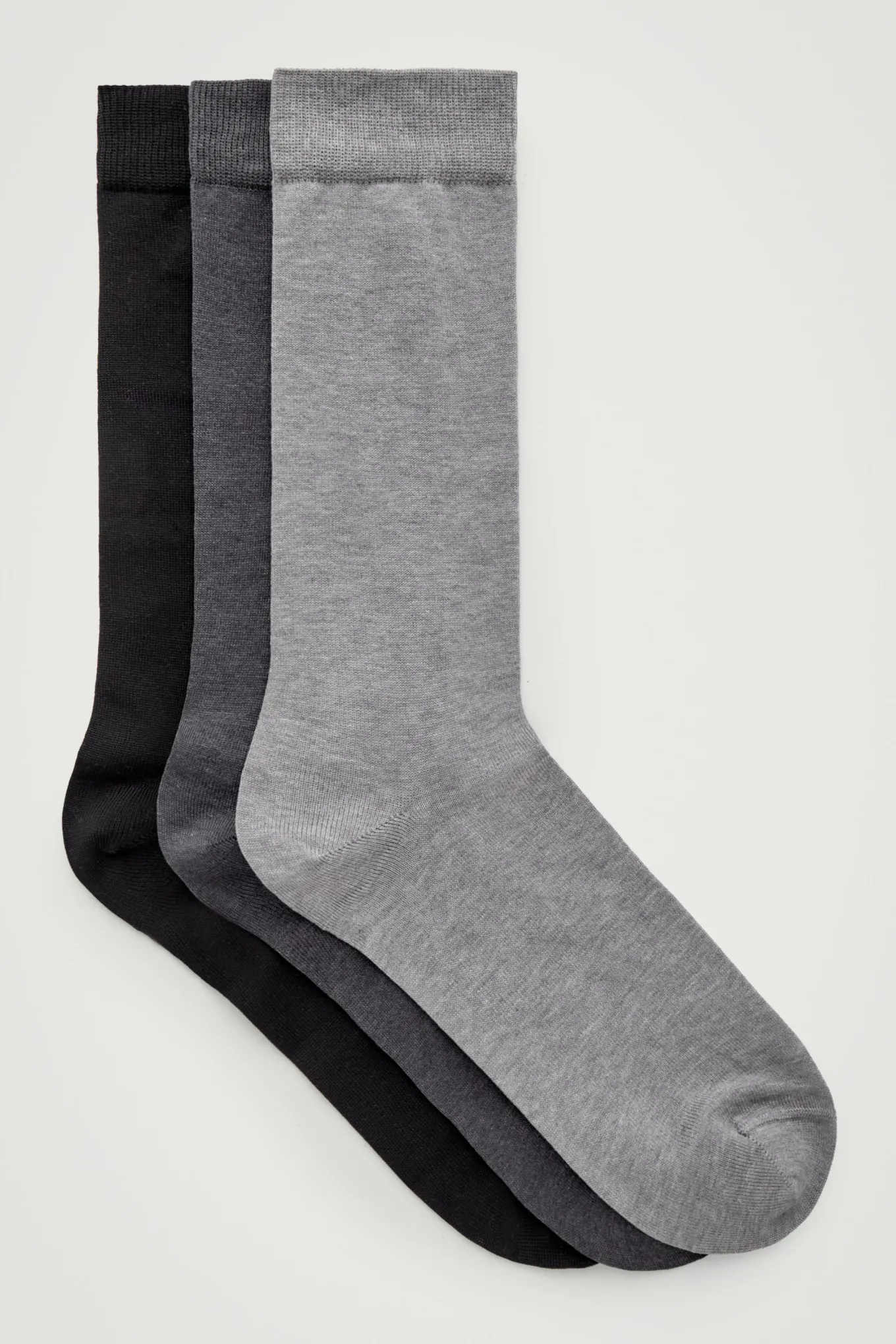 3ER-PACK MERCERISIERTE BAUMWOLLSOCKEN-COS Cheap