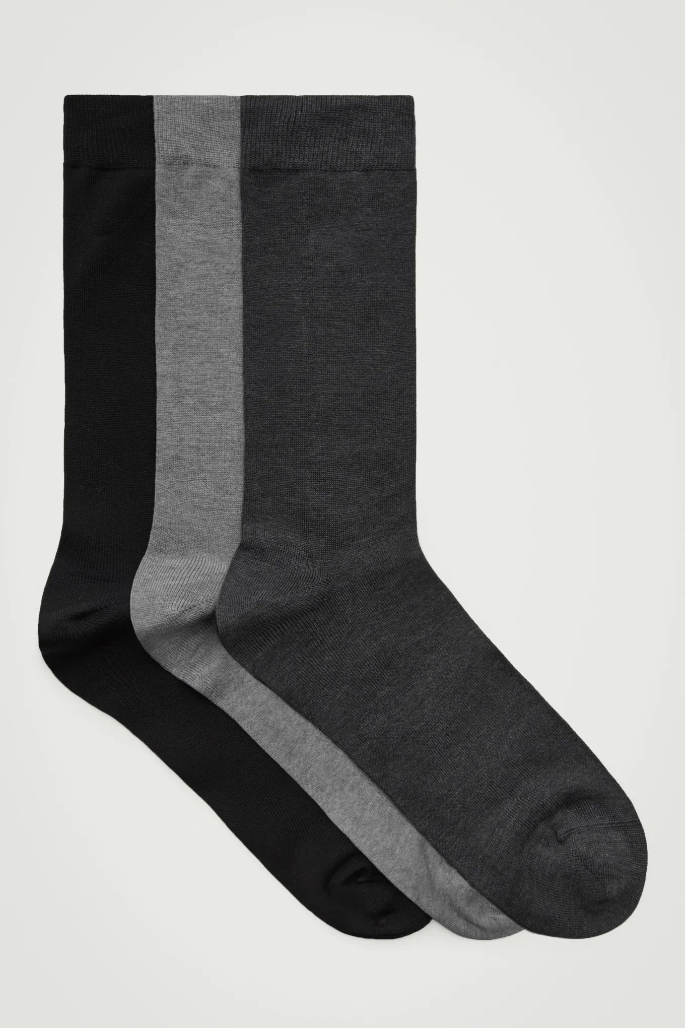 3ER-PACK MERCERISIERTE BAUMWOLLSOCKEN-COS Clearance