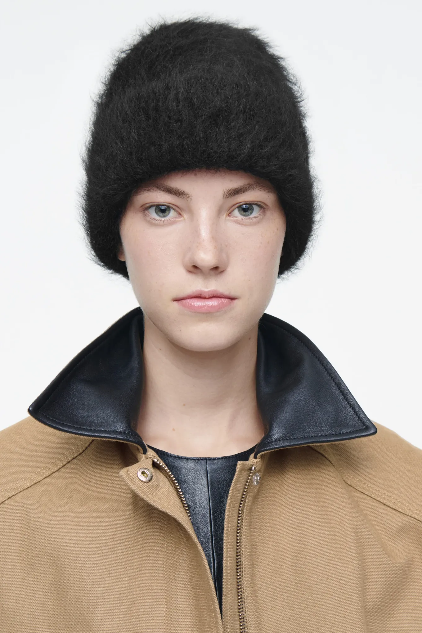 GERIPPTE BEANIE AUS MOHAIR-COS Discount