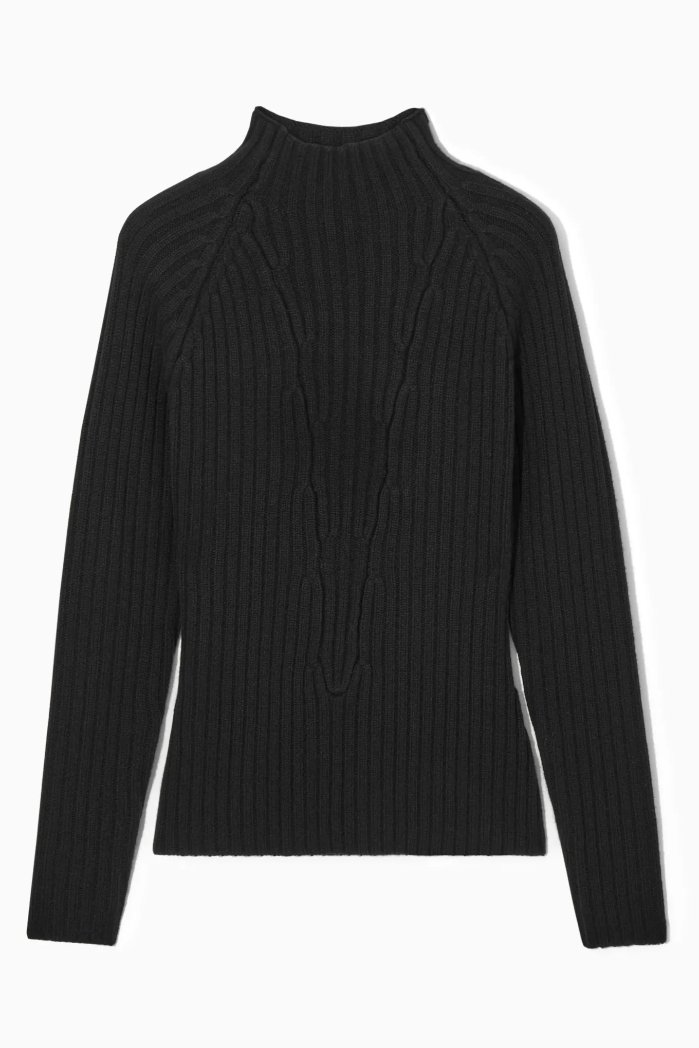 GERIPPTER ROLLKRAGENPULLOVER AUS KASCHMIR-COS Store