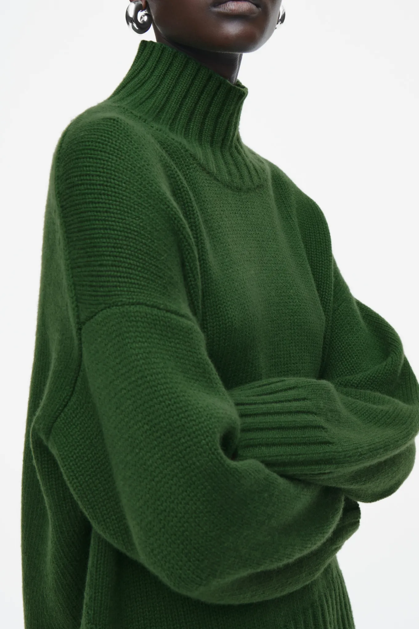 GROBSTRICKPULLOVER AUS KASCHMIR MIT ROLLKRAGEN-COS Online