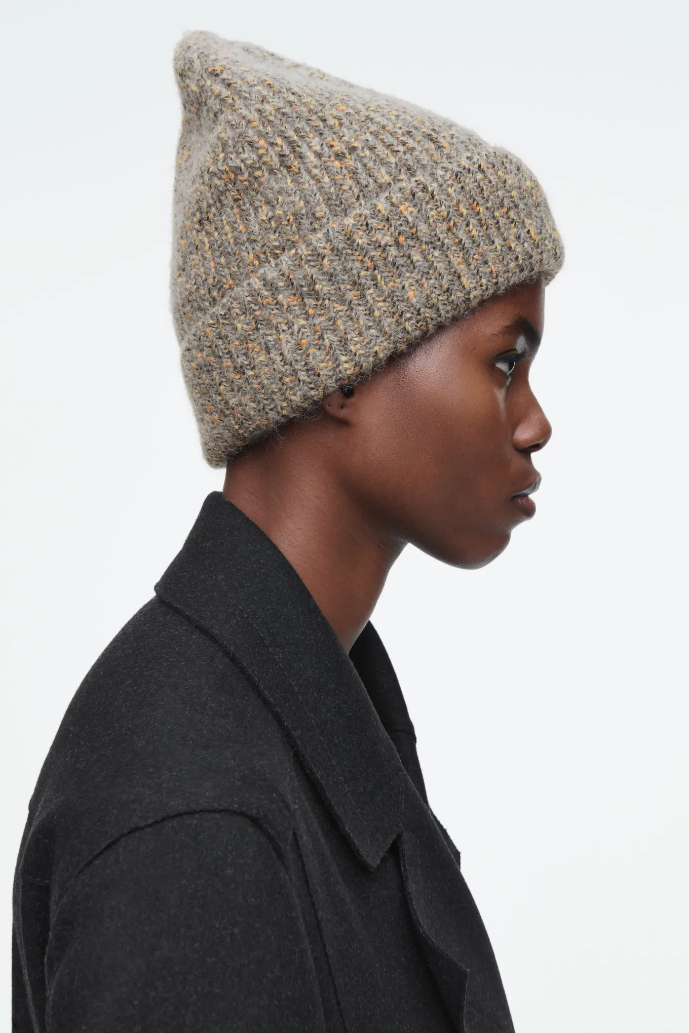 MELIERTE BEANIE AUS WOLL-MIX-COS Shop