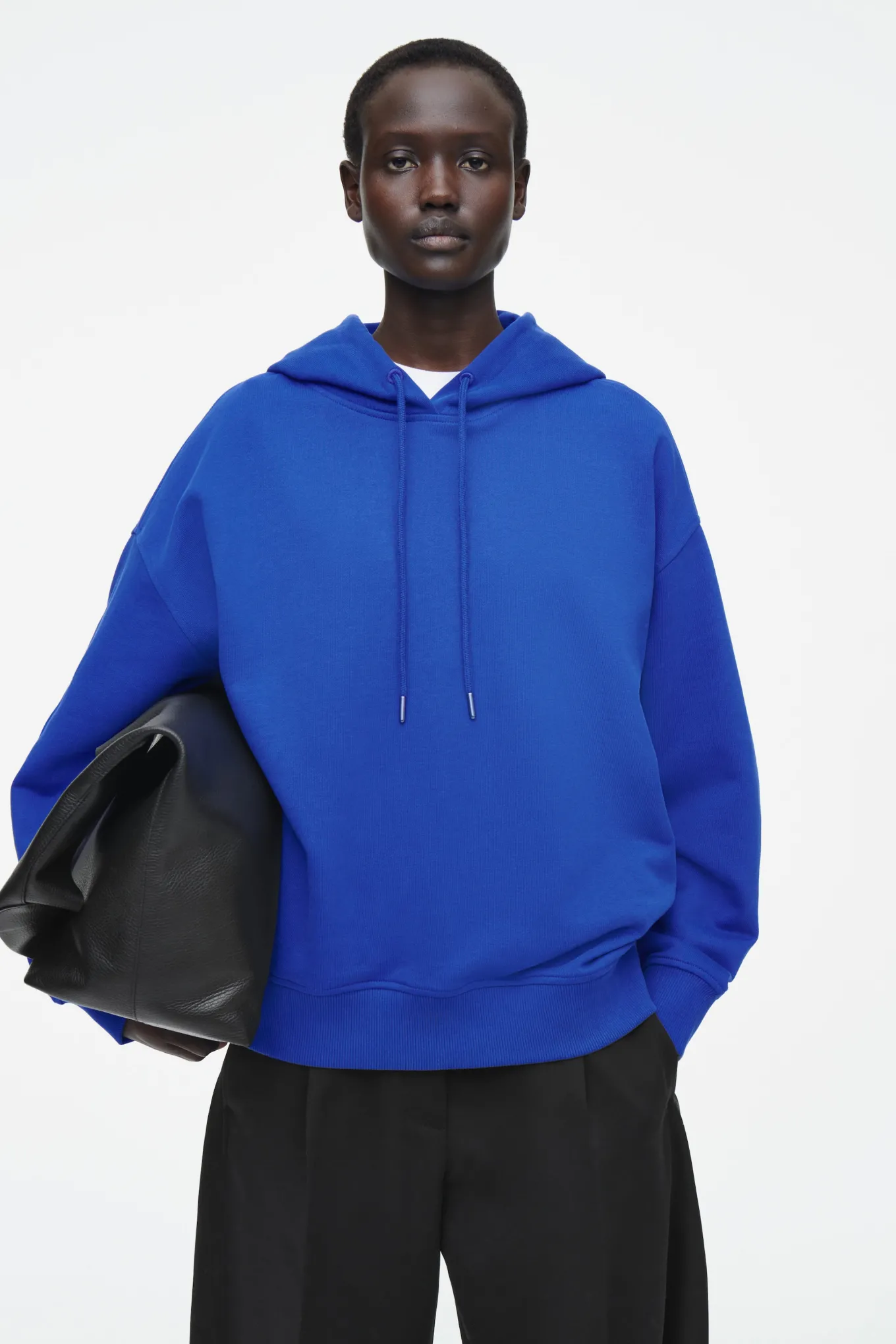 OVERSIZED-KAPUZENPULLOVER AUS JERSEY-COS Sale