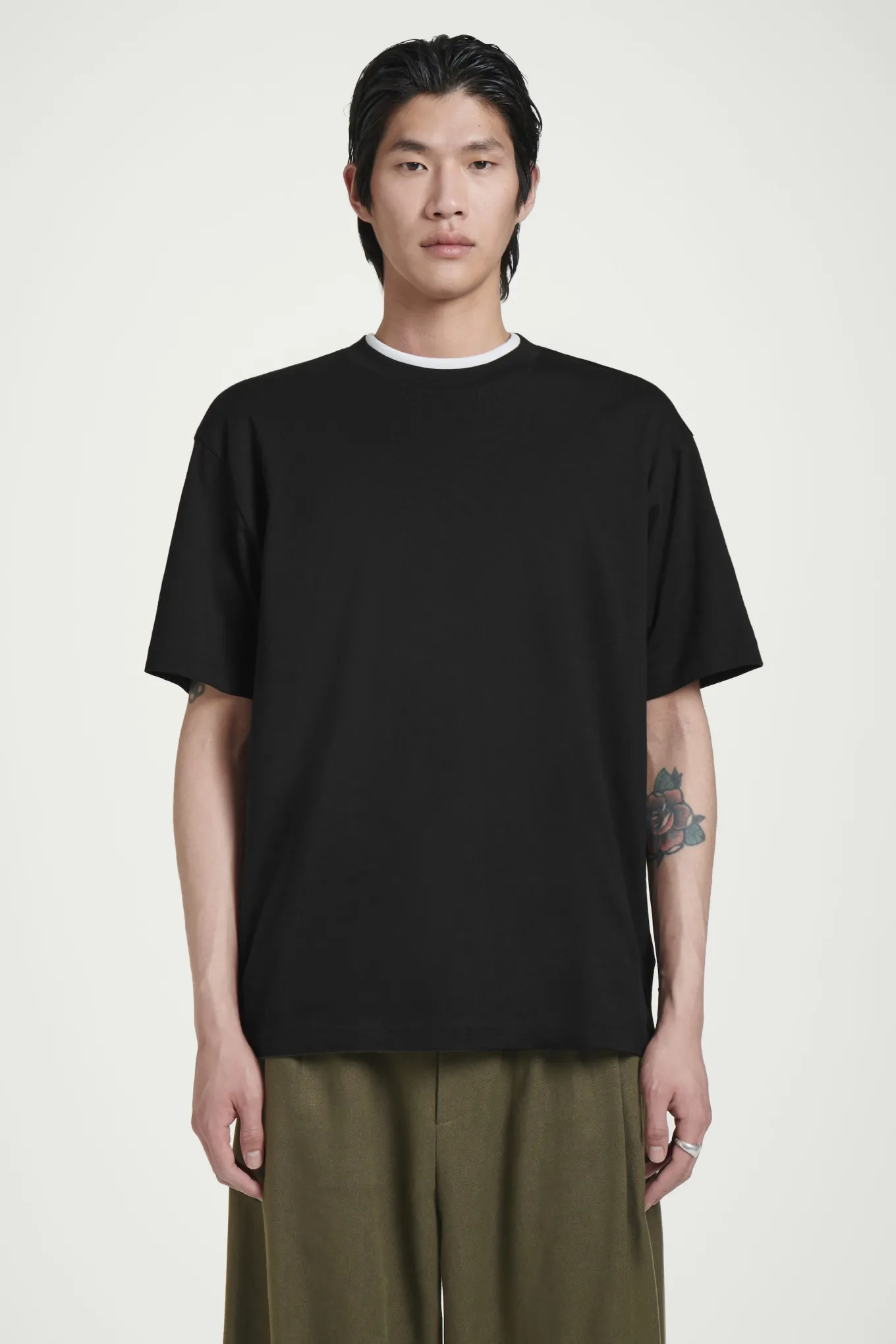 OVERSIZED-T-SHIRT AUS BAUMWOLLE-COS Best Sale