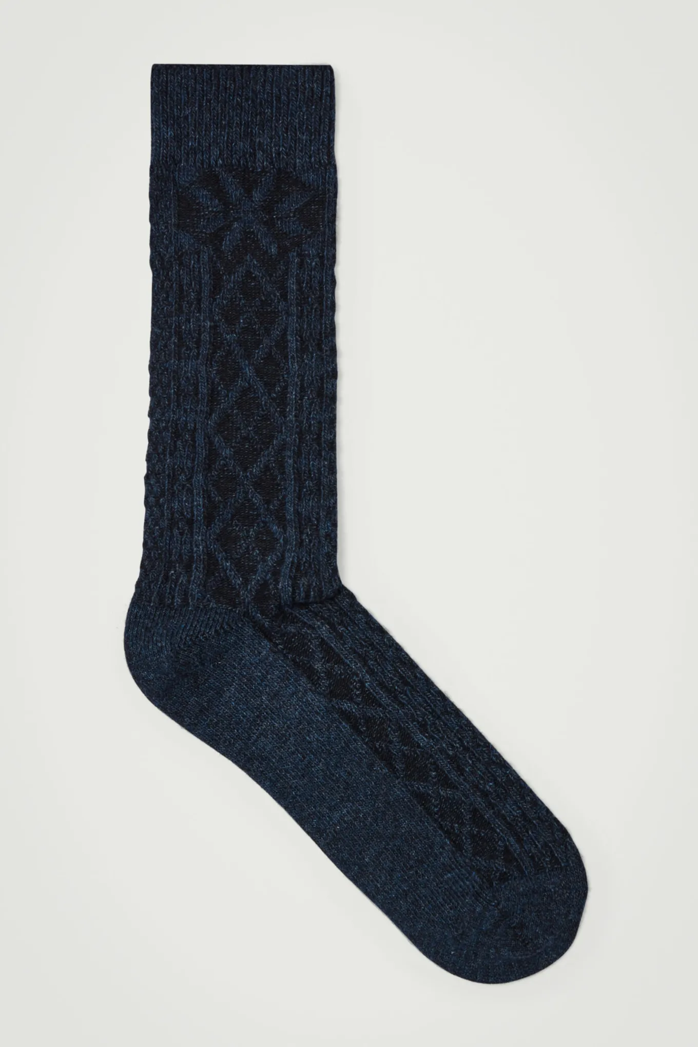 SOCKEN MIT ARGYLE- UND ZOPFMUSTER-COS Flash Sale