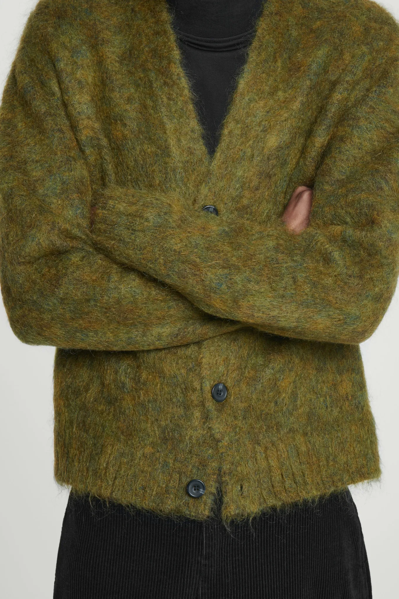 STRICKJACKE AUS MOHAIR-MIX MIT SPACE-DYE-FÄRBUNG-COS Outlet