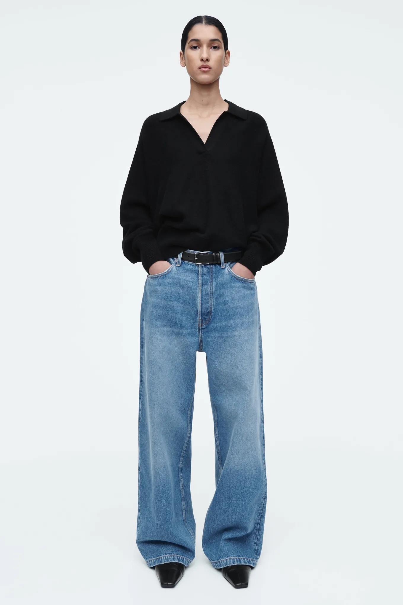 VOLUME JEANS MIT WEITEM BEIN-COS Sale